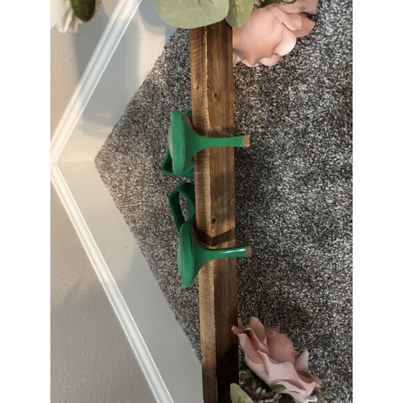 Shoe Land Low Heels Stiletto Heeled Slides, Open Toe One Band Slip-On Heeled - Picture 7 of 9